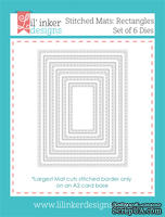 Ножи для вырубки от Lil' Inker Designs - Stitched Mats: Rectangles 