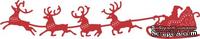 Лезвие Santa's Sleigh and Reindeer от Cheery Lynn Designs