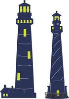 Ножи для вырубки от Cheery Lynn Designs - Lighthouses (Set of 2)