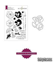 Штампы + Ножи для вырубки от Altenew - Build-A-Flower: Build-A-Flower: Anemone Coronaria, 24 штампа + 8 ножей