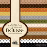 Набор бумаги BoBunny -Double Dot Natural Necessities, 15х15 см, 36 листов