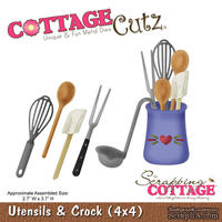 Лезвие CottageCutz - Utensils &amp; Crock, 10х10 см - ScrapUA.com