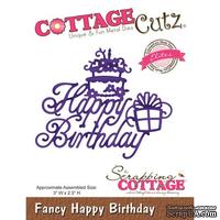 Лезвие CottageCutz - Fancy Happy Birthday - ScrapUA.com