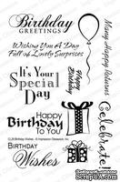 Резиновый штамп от Impression Obsession - Clear Stamp Sets - Birthday Sentiments