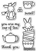 Штампы от Memory Box - Bunny Tea Time clear stamp set