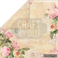 Лист скрапбумаги от Craft and You Design - Vintage Time, 30х30 см, CP-VT02