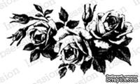 Резиновый штамп от Impression Obsession - Three Blooming Roses
