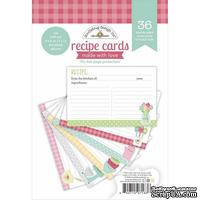 Набор бумаги Doodlebug Made With Love Recipe Cards, Карточки для рецептов, 10х15 см, 36 шт.