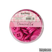 Набор пуговиц от Dovecraft - Fuchsia, 60 шт - ScrapUA.com