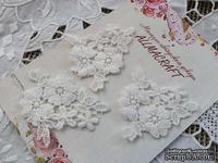 Декор гипюровый -  ажурный цветочный элемент от Allmacrfat, 6 см