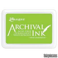 Архивные чернила Ranger - Archival Ink Pad - Vivid Chartreuse - ScrapUA.com