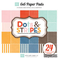 Набор бумаги от Echo Park - Dots & Stripes Homefront, 15х15 см,