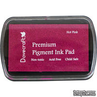 Штемпельная подушечка Dovecraft Pigment Ink Pads - Hot Pink, цвет ярко-розовый