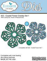 Ножи от Elizabeth Craft Designs - Crystal Flower Overlay Set 1
