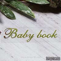 Термонадпись "Baby Book" №1, золото