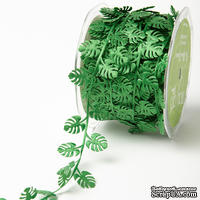 Лента Green Tropical Leaf, цвет зеленый, длина 90см