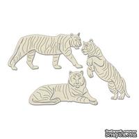 Набор чипбордов Тигры 765, 10х15 см, цвет молочный, ТМ Фабрика Декора