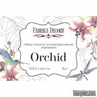 Набор открыток для раскрашивания маркерами Orchid, ТМ Фабрика Декора