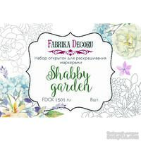 Набор открыток для раскрашивания маркерами Shabby garden, ТМ Фабрика Декора