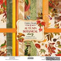 Набор скрапбумаги Autumn botanical diary 30,5x30,5 см 10 листов, ТМ Фабрика Декора.