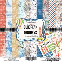 Набор скрапбумаги European Holidays, 20x20см, Фабрика Декору