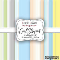 Набор скрапбумаги Cool Stripes, 30,5x30,5см, Фабрика Декору