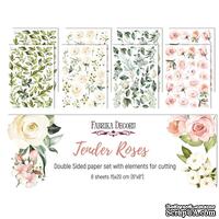 Набір двосторонніх картинок для вирізання Tender Roses 15х20см, ТМ Фабрика Декору