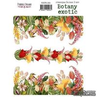 Набір наклейок (стікерів) 3 шт Botany exotic 203, ТМ Фабрика Декору