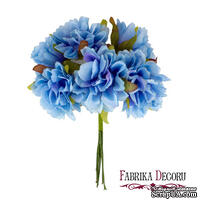 Набір квітів черешні, небесно-блакитні, 6 шт, ТМ Фабрика Декора