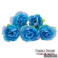 Квіти еустоми Блакитні з рожевим, 1шт, ТМ Фабрика Декора