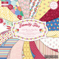 Набор бумаги для скрапбукинга First Edition -  Family Ties, 48 листов, размер 30х30 см.