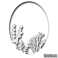 Лезвие Frantic Stamper Precision Die - Coral And Seaweed Oval  - ScrapUA.com