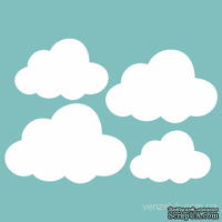 Чипборд от Вензелик - Набор облаков, размер: 70x100 мм