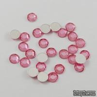 Акриловые стразы PearlPink, 5x1~2мм, цвет розовый, 20 шт. - ScrapUA.com