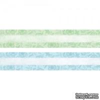 Полоски бумаги от Galeria Papieru - Jutrzenka - Утренняя заря - 03, голубой, зеленый, 5 x 30,5 см, 1 шт.