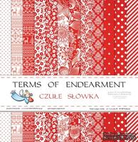 Набор бумаги от Galeria Papieru "Terms of Endearment" - Czułe słówka, 30.5х30.5м, 12 листов