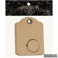 ЦЕНА СНИЖЕНА! Мини-альбом из тэгов - Graphic 45 - G45 Staples - Artist Trading Tags - Kraft, размер 6.3х9 см