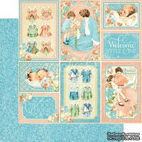 Лист скрапбумаги Graphic 45 - Precious Memories - Pat A Cake, двусторонняя, 30х30 см. - ScrapUA.com