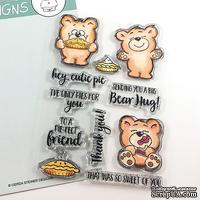 Набор штампов Gerda Steiner - More than Pie with Cute Bear and Pie 4x6 Clear Stamp Set