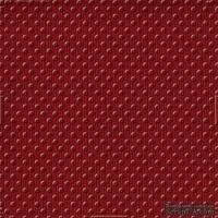 Кардсток с тиснением и внутренним слоем Core'Dinations - Spotted - Tillie Dot - Scarlet, 30х30 см