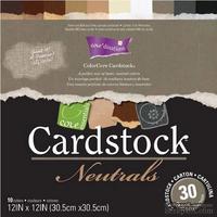 Набор кардстока с внутренним слоем Core&#039;Dinations - Cardstock Neutrals, 30х30 см - ScrapUA.com