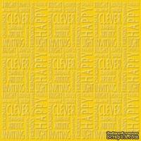 Кардсток с тиснением и внутренним слоем Core'Dinations - Core Impressions - Stacy Julian - Happy Collection - Sunshine, 30х30 см