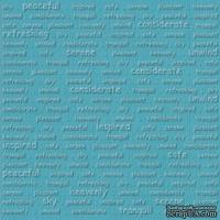 Кардсток с тиснением и внутренним слоем Core'Dinations - Core Impressions - Stacy Julian - Happy Collection - Sky, 30х30 см