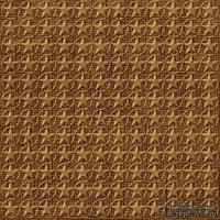 Кардсток с тиснением и внутренним слоем Core'Dinations - Core Impressions - Jenni Bowlin - Brown and Cream Collection - Burnt Sugar Stars, 30х30 см