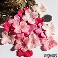 Гортензия, микс цветов: розовый, 3,2 см - ScrapUA.com