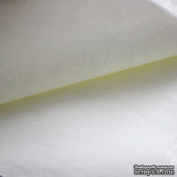 Папиросная бумага тишью 50х76 см  (слож.12,5 х 19см), цвет: айвори с желтым оттенком