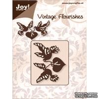 Лезвие Joy! Craft Dies - Vintage Flourishes - Heart and Birds