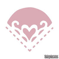 Дірокол кутовий 2.5 см Heart, TM dpCraft (Dalprint)