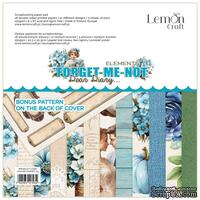 Набір паперу для скрапбукінгу Lemoncraft - Dear Diary - FORGET-ME-NOT, 20.3х20.3 см, елементи для вирізання