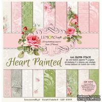 Набор скрапбумаги LemonCraft - Heart Painted, 15х15 см